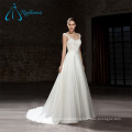 A-Line Lace Appliques Pleat Sashes Sexy Wedding Dress Plus Size